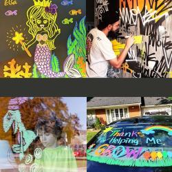 Набор меловых маркеров для сухого и мокрого стирания, 8 цветов (арт. 21102051)