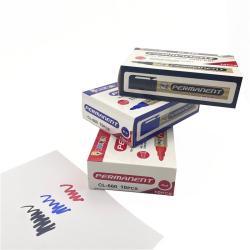 Перманентные маркеры Bonvan, водостойкие, для школы, черные и синие (арт. 21102058)