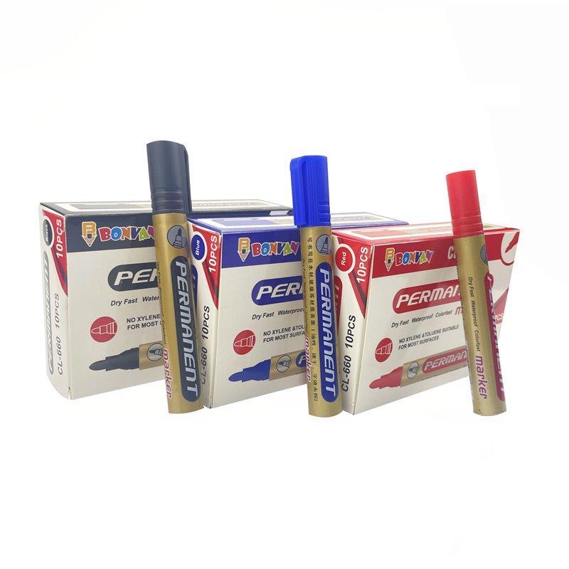 Набор несъемных перманентных маркеров, черные, на заказ (арт. 21102059)