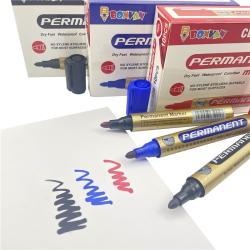 Набор несъемных перманентных маркеров, черные, на заказ (арт. 21102059)