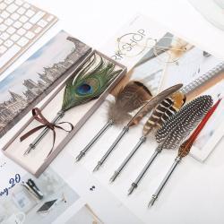 Оптовая продажа перьевых ручек с металлическим гусиным пером на заказ (арт. 21082026)