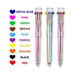 Многоцветная шариковая ручка 6 в 1, новинка для школы и офиса, подарок для детей (арт. 21082068)