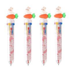 Цветная шариковая ручка Rabbit Pen, 10 цветов в одной ручке с логотипом (арт. 21082073)