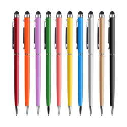Многоцветная пластиковая ручка с сенсорным экраном и стилусом на заказ (арт. 21082095)