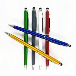 Шариковая ручка 2 в 1 с поворотным механизмом, стилус на заказ (арт. 21082098)