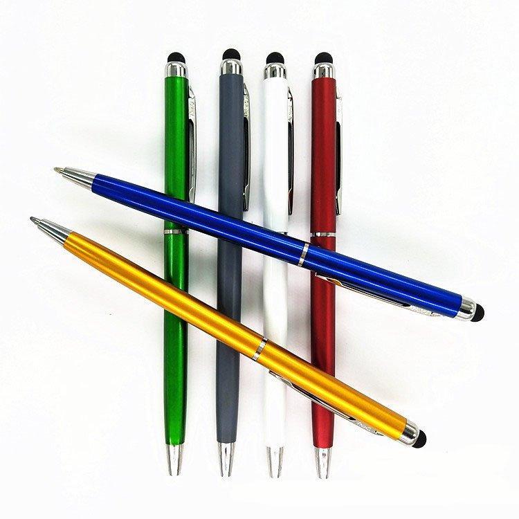 Пластиковая ручка-стилус 2 в 1 для сенсорных экранов, оптовая продажа (арт. 21082102)