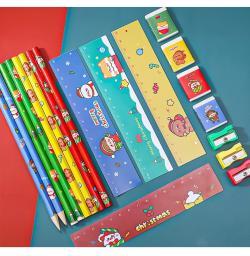 Рождественские наборы карандашей, 5 штук, подарочный набор HB для рисования (арт. 21082108)