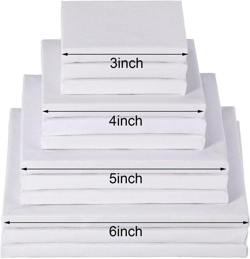 Мини-набор для рисования на холсте 4x4 дюйма для арт-вечеринки детей (арт. 21082469)