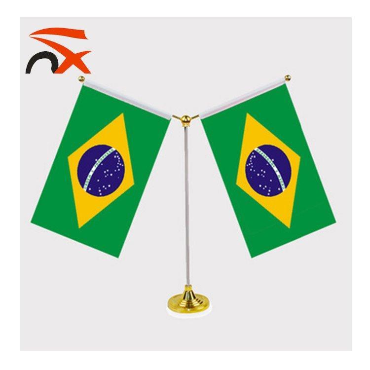 Настольный флаг Бразилии с подставкой, на заказ (арт. 21102859)