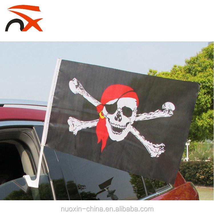 Автомобильный флаг Jolly Roger 12x18 дюймов с древком (арт. 21102875)