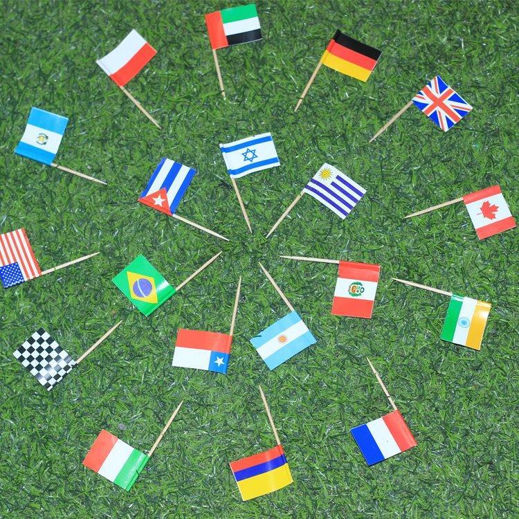 Зубочистки с флагом и логотипом для коктейлей, на заказ (арт. 21102882)