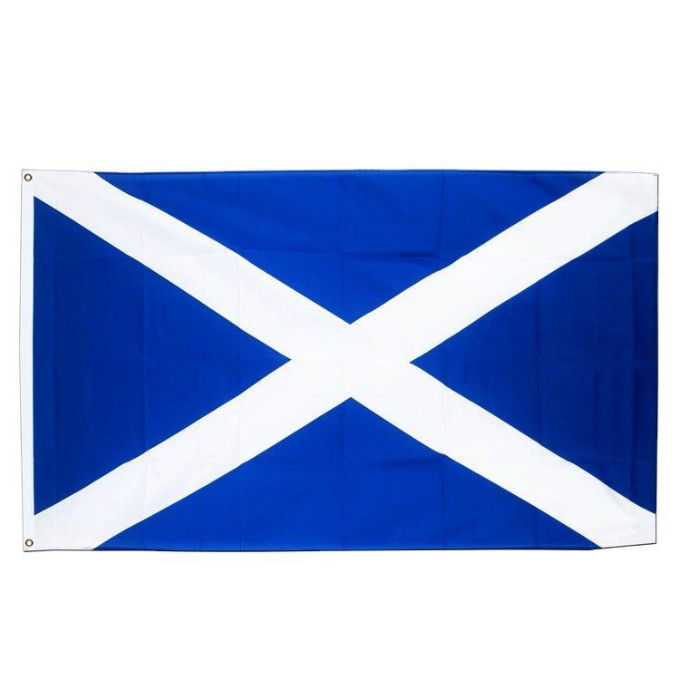 Флаг Шотландии 3x5 футов с белым крестом на синем фоне (арт. 21102885)