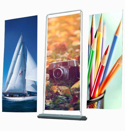 Рекламные стойки для баннеров из алюминия с ПВХ, оптом (арт. 21102889)