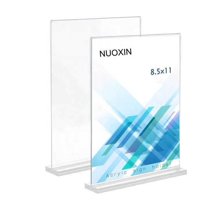 Акриловая стойка для вывесок 8.5x11 дюймов, прозрачная (арт. 21102926)