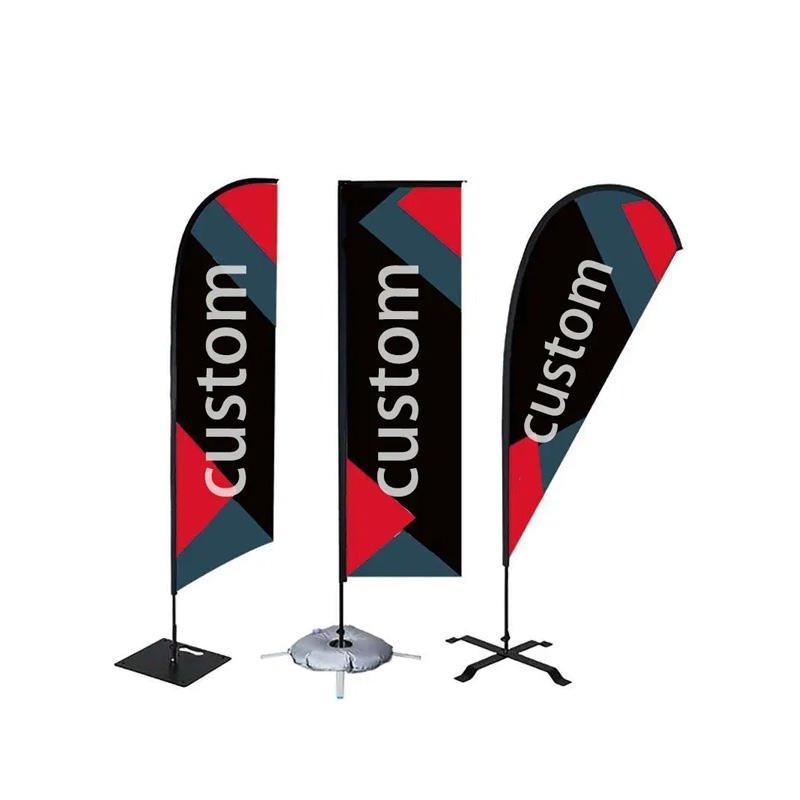 Рекламные ветроустойчивые баннеры-перья из полиэстера, каплевидный флаг (арт. 21102957)