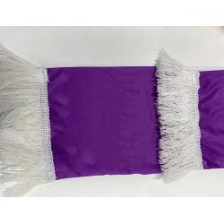 Футбольный шарф Tigray с белой кисточкой, изготовленный на заказ (арт. 21102688)