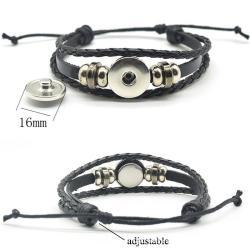 Многоярусный кожаный браслет с флагом для фанатов NUOXIN (арт. 21102820)