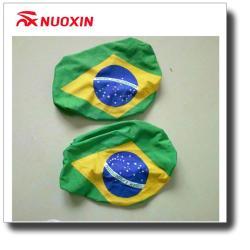 Зеркальные накладки с флагом Бразилии для болельщиков, высокое качество (арт. 21102827)