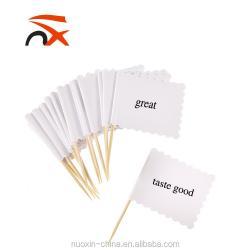 Пустые флажки на зубочистке, индивидуальная печать (арт. 21102878)