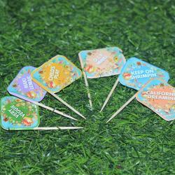 Зубочистки с флагом и логотипом для коктейлей, на заказ (арт. 21102882)