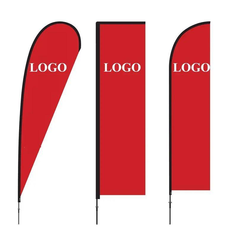 Рекламный флаг-перо с логотипом для уличных мероприятий (арт. 21102916)