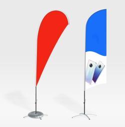 Полиэстеровые рекламные флаги с логотипом для пляжа (арт. 21102947)