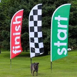 Летающий баннер-флаг для пляжа, сезонная реклама, перьевой флаг (арт. 21102955)