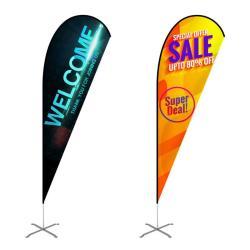 Рекламный флаг каплевидной формы для пляжа, ветроустойчивый, опт (арт. 21102959)