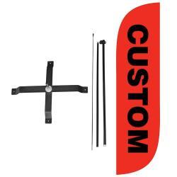 Рекламный флаг каплевидной формы для пляжа, ветроустойчивый, опт (арт. 21102959)