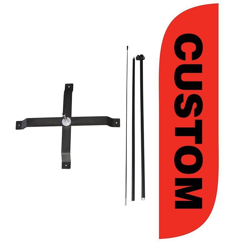 Полиэстеровые баннеры-перья для уличной рекламы, каплевидный флаг (арт. 21102960)