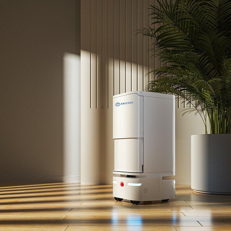 Робот-официант для гостиниц и больниц с авто дверью и лифтом (арт. 29101858)