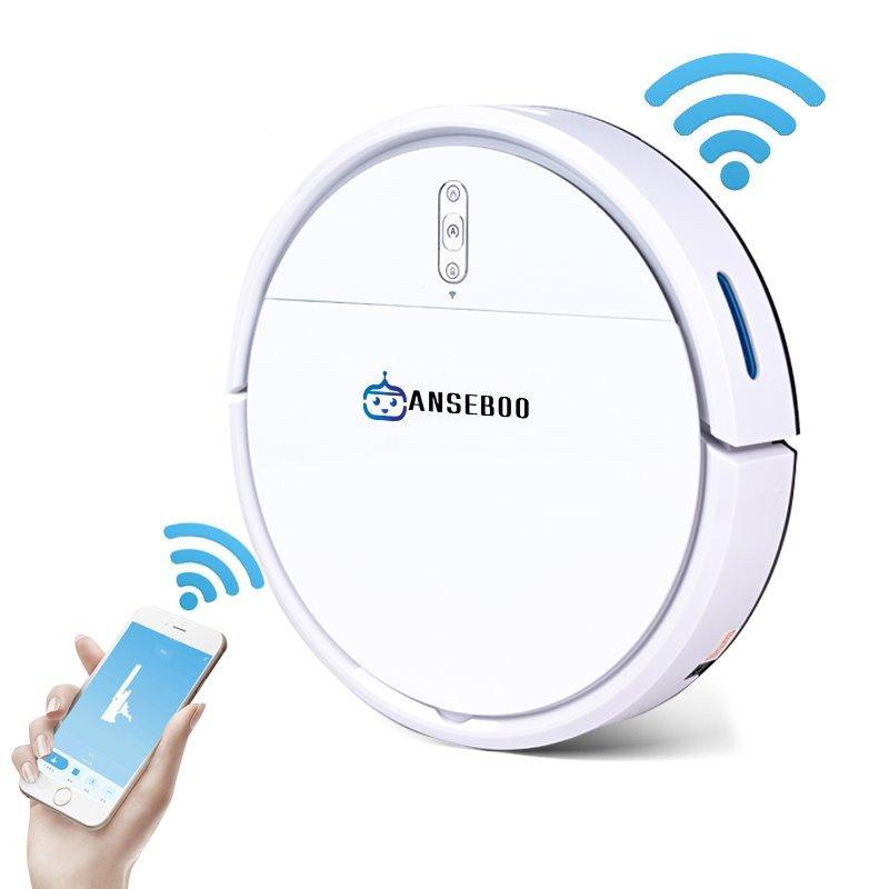 Умный робот-пылесос 2000Па с управлением через приложение и авто зарядкой (арт. 29101887)