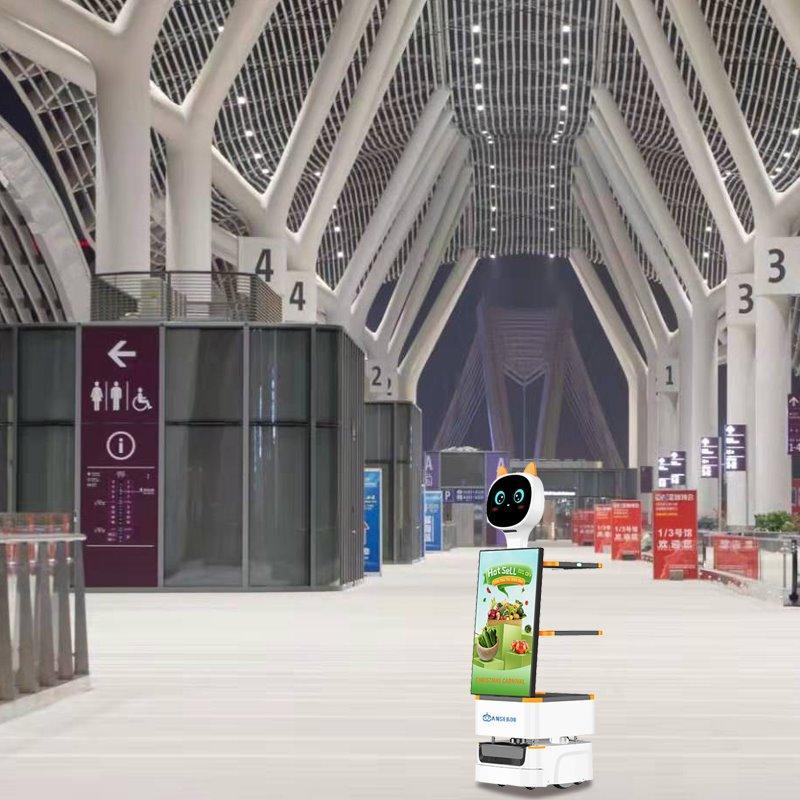 Рекламный робот с настраиваемым LCD-экраном для супермаркетов и ТЦ (арт. 29101705)