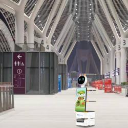 Робот на Android для рекламы и доставки в супермаркетах (арт. 29101708)