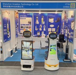 Интеллектуальный рекламный робот с LCD-экраном и 3 подносами для ТЦ (арт. 29101712)