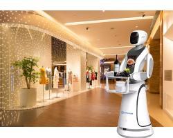 Гуманоидный робот для доставки еды с большим экраном для ресторанов (арт. 29101838)