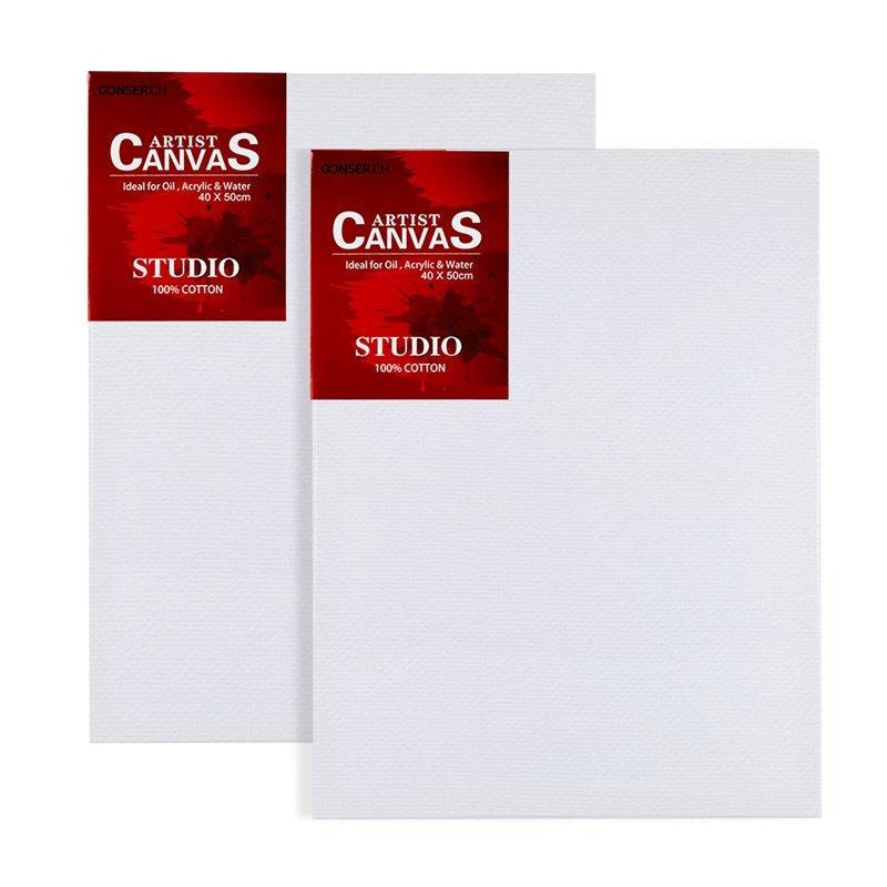 Холст прямоугольный 20*30см, индивидуальная упаковка, хлопок (арт. 04111542)