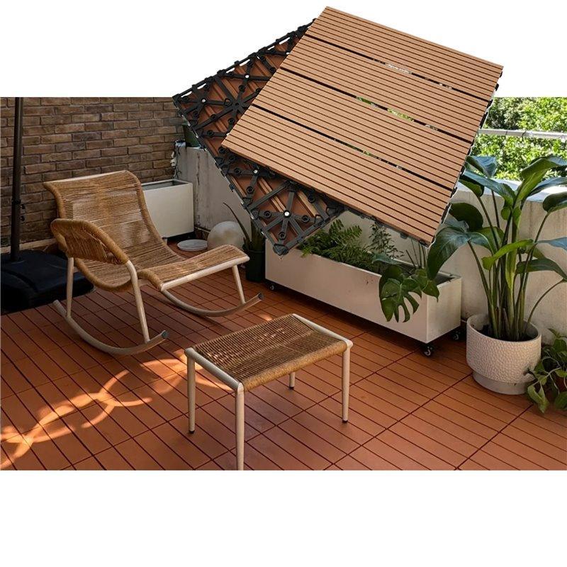 Экологичная водостойкая плитка Tercel WPC для сада и балкона (арт. 04111826)