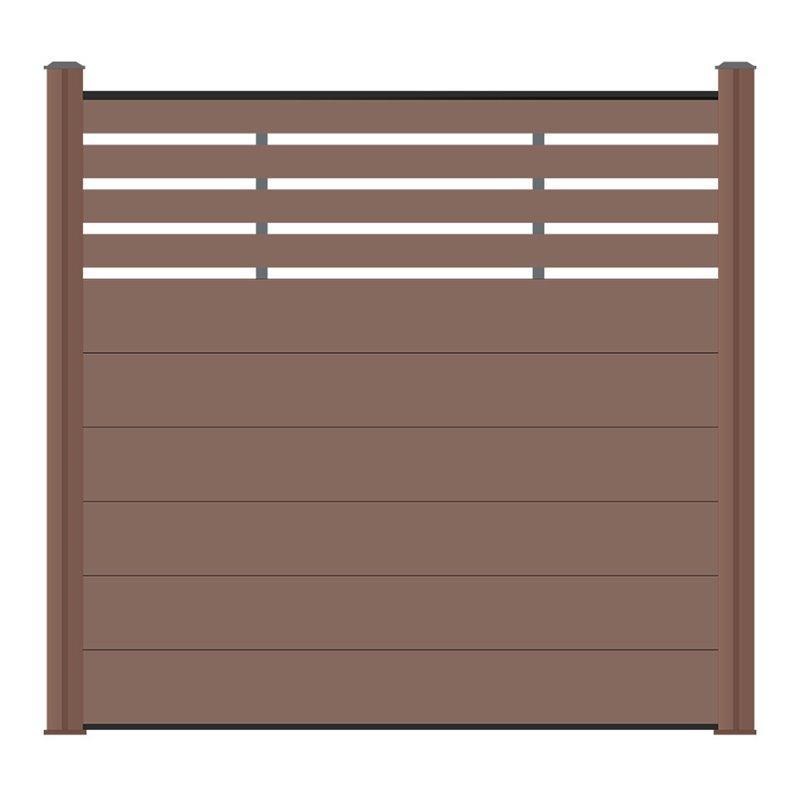 Высококачественный забор WPC для сада, лёгкая сборка, защита (арт. 04111902)