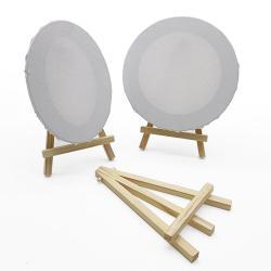 Холст на мдф, овальная форма 10*15см, для детского рисования (арт. 04111532)