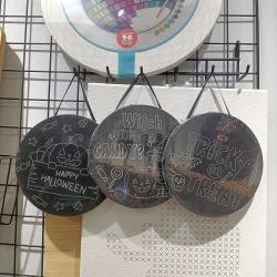 Холст с логотипом, чёрный круглый для детей с преднапечатанным рисунком (арт. 04111543)