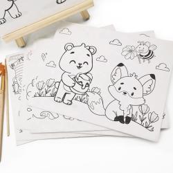 Набор для рисования для детей, 26 предметов, мдф-рамка и мольберт из сосны (арт. 04111546)