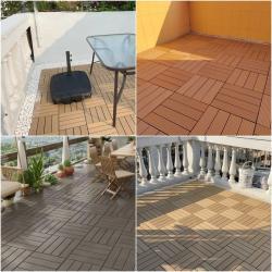 Композитная плитка Tercel 30*30 см, замковое соединение, для сада и террасы (арт. 04111820)