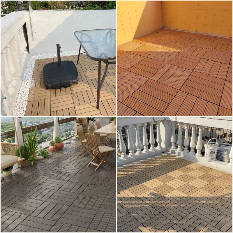 Плитка Tercel для балкона, устойчивая к трещинам, WPC для улицы (арт. 04111829)