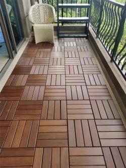 Плитка WPC, замковое соединение, для террас, композитный настил (арт. 04111834)