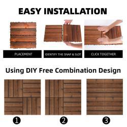 Декоративный огнеупорный настил WPC для балкона и сада, новый дизайн (арт. 04111842)