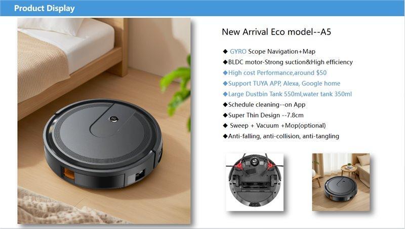 Высокотехнологичный робот-пылесос для влажной и сухой уборки с гироскопом (арт. 04111234)