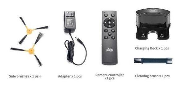 Робот-пылесос 3 в 1 для подметания и мойки с навигацией гироскопа (арт. 04111236)