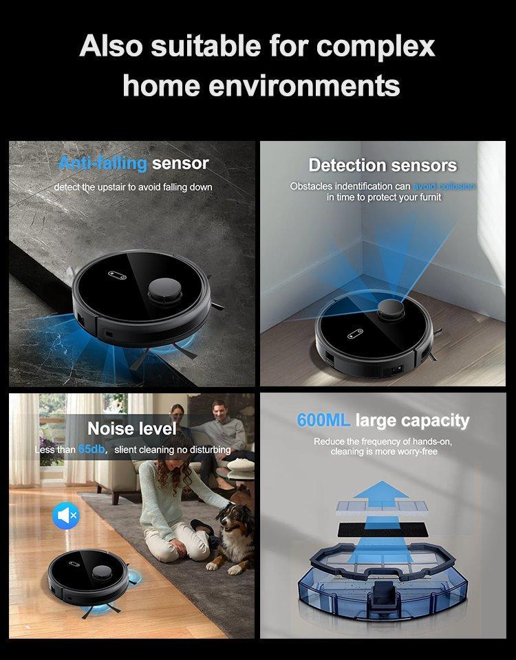 Робот для уборки пола с лазерной навигацией, влажная и сухая уборка (арт. 04111240)