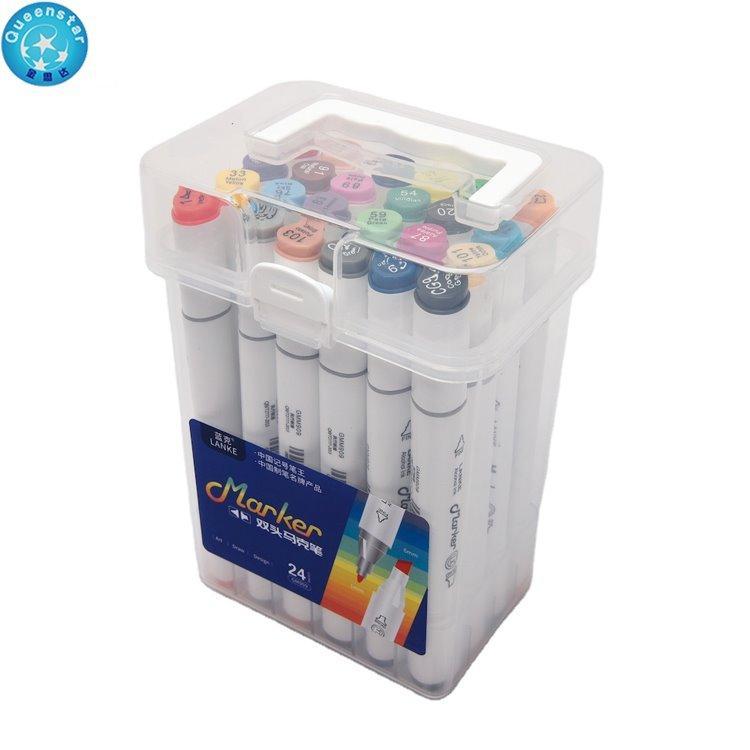 Набор маркеров с 24 цветами на основе спирта для рисования и творчества (арт. 2711750)